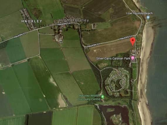 The site of the proposed homes in Low Hauxley. Picture from Google