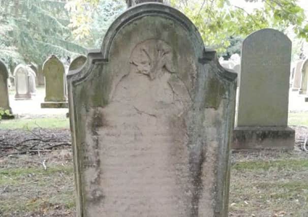 Sgt John Hately's gravestone.