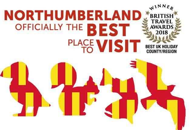 The new logos for Northumberland Tourism's spring/summer 2019 campaign.