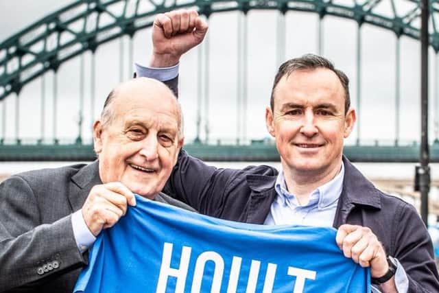 Sir John Hall and Charlie Hoult.