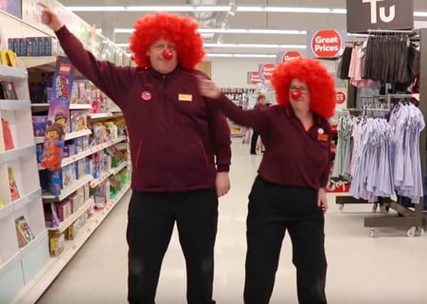 Boogie on down at Sainsbury's in Alnwick for Red Nose Day.