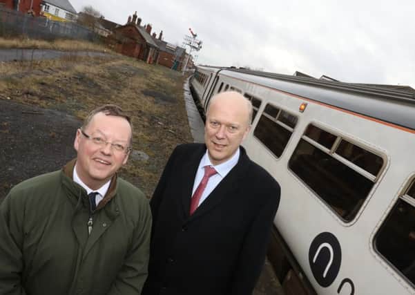 Northumberland County Council leader Peter Jackson and Transport Secretary Chris Grayling pictured during Mr Grayling's visit to the county last month. Picture by Crest Photography.