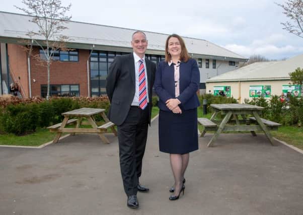Rob Lawson and Ellen Thinnesen at Northumberland Colleges Kirkley Hall Campus.