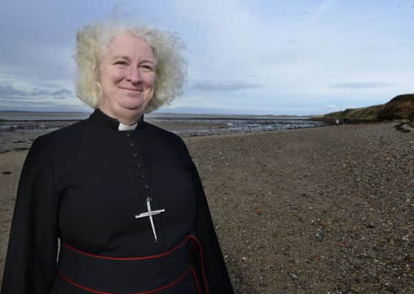 Rev Canon Dr Sarah Hills, vicar of St Mary's, Holy Island.  Picture by Jane Coltman
