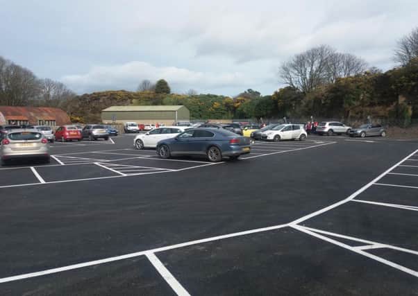 The extended Craster car park.
