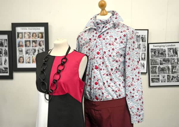 Sixties style on show at the 100 Years of Fashion exhibition at Alnwicks Bailiffgate Gallery.
 Picture by Jane Coltman