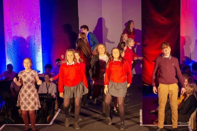 Drama students from the Duchess's Community High School, Alnwick, opened and closed the show. Picture by Simon Nolan