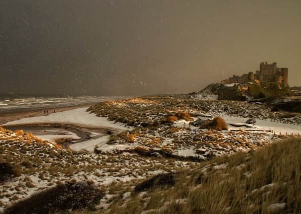 Alan Forrest was the winner with his moody winter scene of Bamburgh Castle.