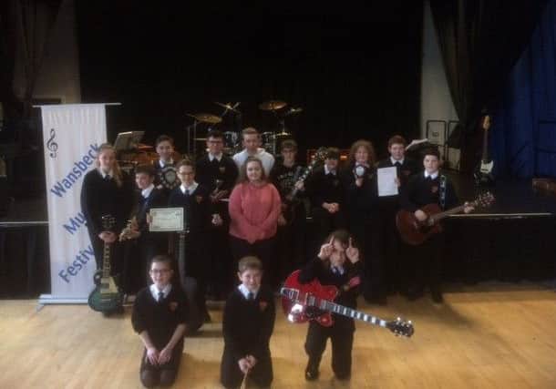 Award winners and participants at this year's Wansbeck Music Festival.