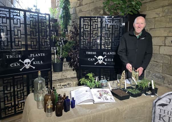 The Alnwick Garden's head gardener Trevor Jones at the event to highlight the best of the North Easts tourist attractions.