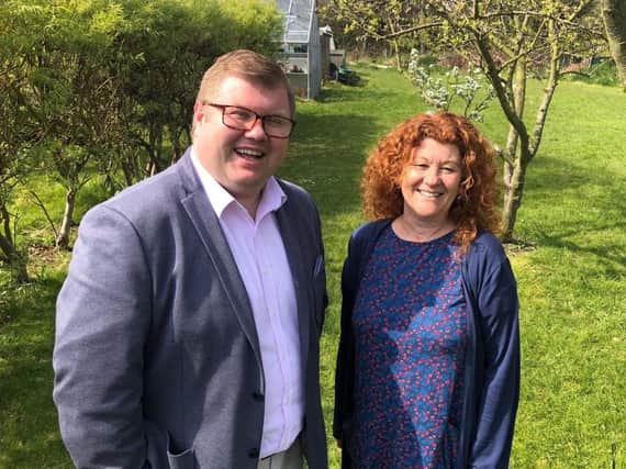 Northumberland Labour groups new leader and deputy leader, Couns Susan Dungworth and Scott Dickinson.