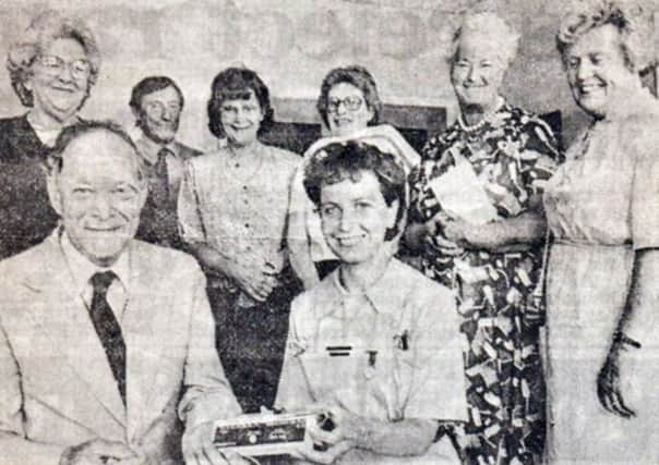Jenny Whittle sent in this picture of her mother Staff Nurse Elizabeth Whittle retirement at Alnwick Infirmary.