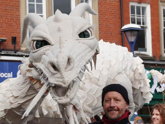 The impressive Durham Dragon. Pictures by Jane Coltman