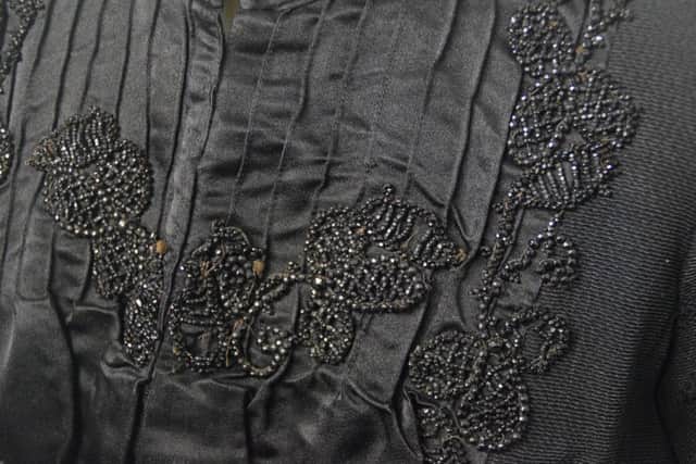 Detail from a jacket made at the Louvre, Alnwick, by William Percy's dressmaking company.