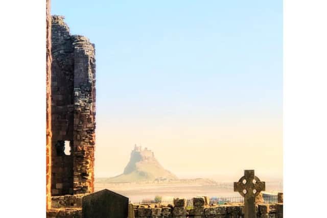 Josephine Montgomery's view of Lindisfarne Castle, taken from Lindisfarne Priory. 813 Facebook likes