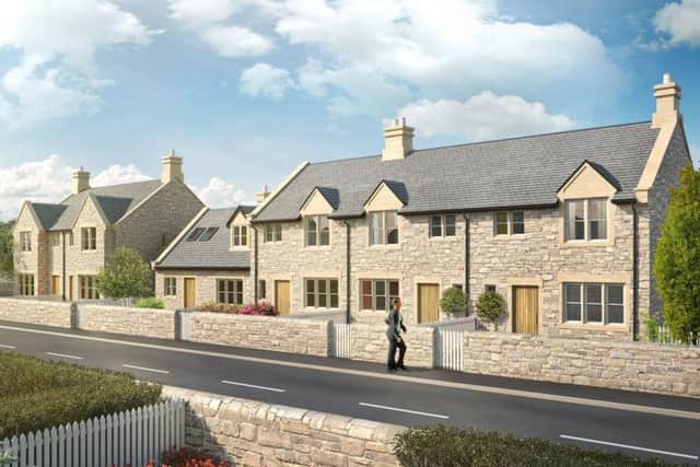 An artists impression of homes planned for Lesbury by Northumberland Estates.