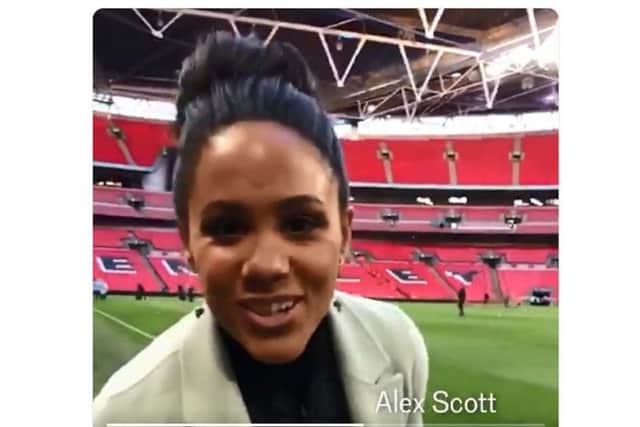 Alex Scott announced Lucy Bronze was going to the 2019 World Cup.