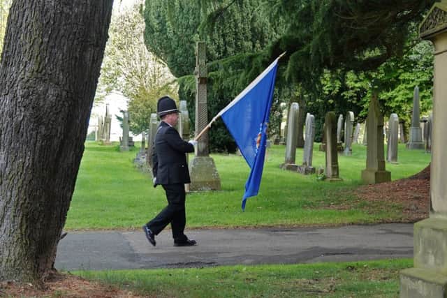 A police standard-bearer. Picture by Jane Coltman