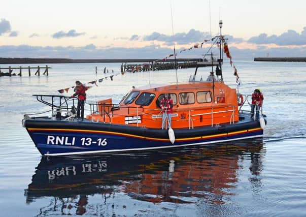 Amble RNLI's all-weather lifeboat, Elizabeth and Leonard. Picture by Jane Coltman
