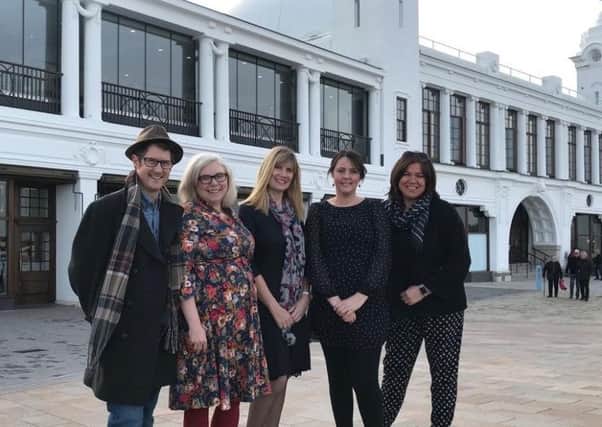Paul and Lucy Hull, of The Love of the North; Sarah Hammersley and Mel Eaton, from WriteSpace; and Vikki Milne, of Blueberry Square, are organising Whitley Bay's first Poetry Festival.