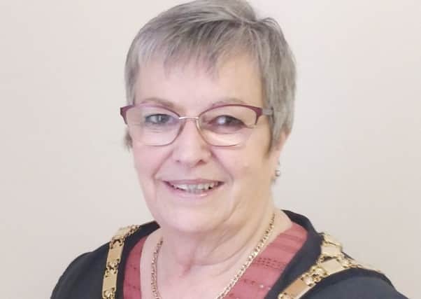 The Mayor of Alnwick, Coun Lynda Wearn.