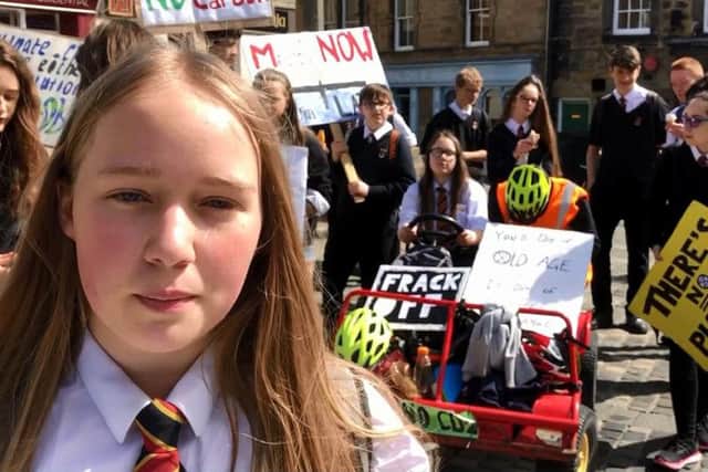 Daisy Carnegie, one of the organisers of the Alnwick YouthStrike4Climate protest.