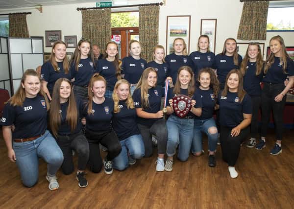 The Morpeth RFC U15 Girls team won the U18 team award. Picture by Darren Turner.