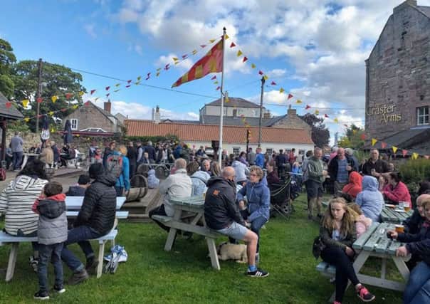 Northumberland Day crowds at The Craster Arms, Beadnell. Picture from Northumberland EATS