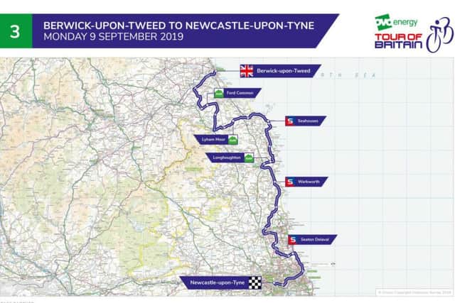 Stage 3 of the 2019 Tour of Britain.