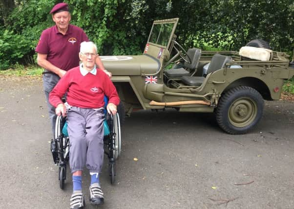 Wooler man Johnny Johnson and Michael Scott, from Newton-on-the-Moor, are io Normandy for the 75th anniversary of the D-Day landings.