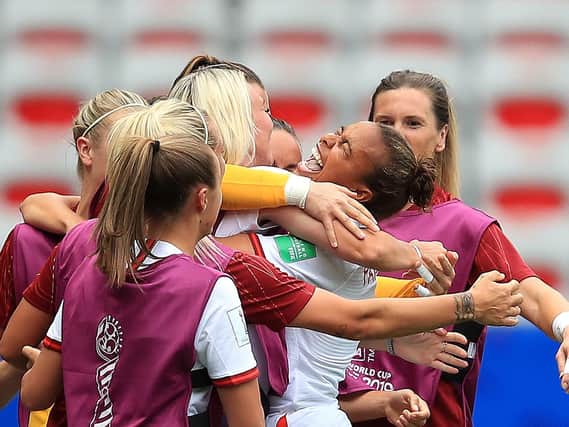 England Women beat Scotland in the Women's World Cup