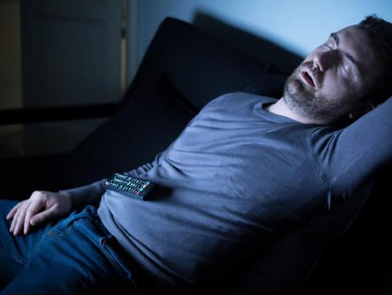 Falling asleep in front of the television can lead to weight gain, research has found.