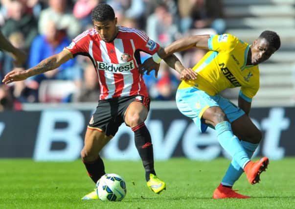 Patrick Van Aanholt in action for Sunderland during their 4-1 loss at the hand of Crystal Palace. Picture by FRANK REID