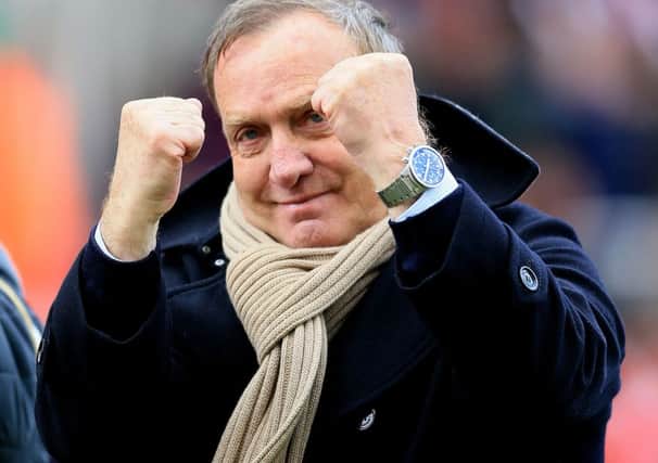 Sunderland's manager Dick Advocaat gestures after the Barclays Premier League match at the Britannia Stadium, Stoke. PRESS ASSOCIATION Photo. Picture date: Saturday April 25, 2015. See PA story SOCCER Stoke. Photo credit should read: Nigel French/PA Wire. RESTRICTIONS: Editorial use only. Maximum 45 images during a match. No video emulation or promotion as 'live'. No use in games, competitions, merchandise, betting or single club/player services. No use with unofficial audio, video, data, fixtures or club/league logos.