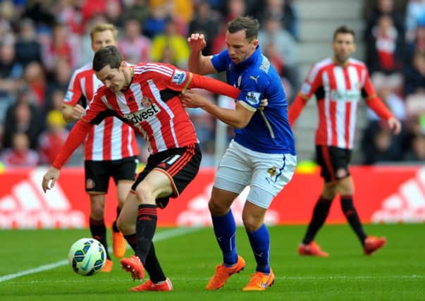 Adam Johnson in action for Sunderland against Leicester City. Picture by FRANK REID