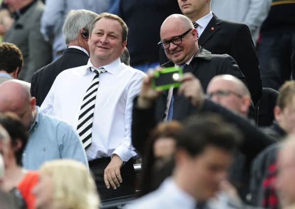 Mike Ashley and Lee Charnley