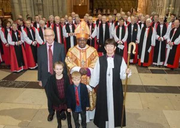Bishop Christine Hardman at her consecration ceremony in York Minster.