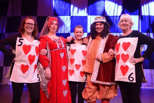 Alice's Adventures is being staged by Alnwick Theatre Club at Alnwick Playhouse.
A right pack of cards!
 Picture by Jane Coltman