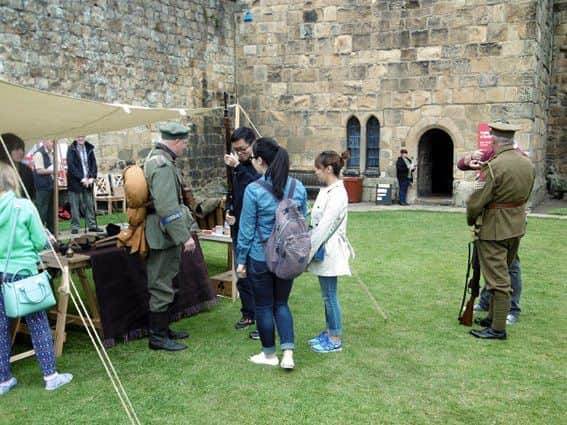 A First World War-themed day at Alnwick Castle.