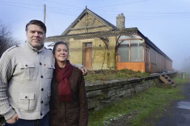 Lee and Kerry Head outside their home at Whittingham Station. Picture by Jane Coltman