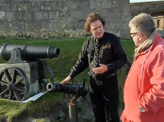 Chris Calvert explains how guns at Bamburgh Castle were used to alert villagers to ships in distress.