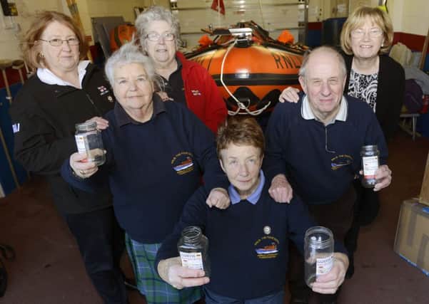 Amble Lifeboat Fundraisers celebrate the RNLI Shannon Appeal being selected as the Jam Jar Army campaign back in March 2015.
