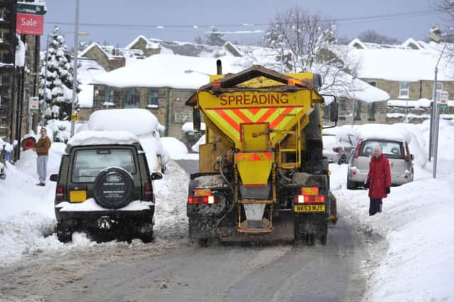 A Northumberland County Council gritter.
