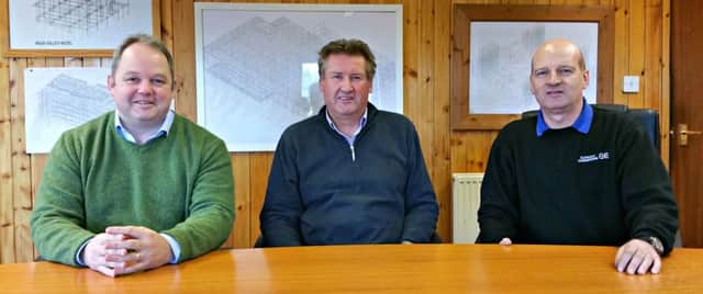 Paul McKenna, Gordon Wilson and Graeme Wilson, of Glendale Engineering.
