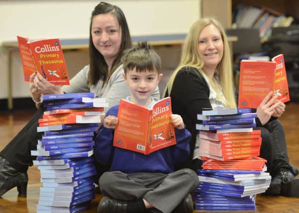 The Links First School, Amble. Pictured six-year-old Lincoln Dellbridge is seen with PTA members Ailsa Dellbridge and Carol Stevens. Picture by Jane Coltman