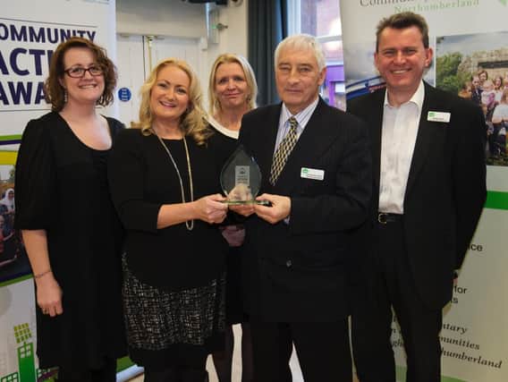 From left, Hayley Grocock, from British Gas, Maria Wardrobe, from NEA, Christine Nicholls, Adrian Hinchcliffe and Andy Dean, all from CAN.