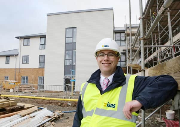 David Curran, scheme manager at Isos Housing's Weavers Corut development in Alnwick.