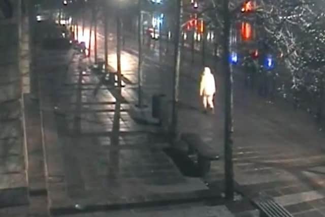 CCTV footage showed Sally Allan walking along Newcastle Quayside on Boxing Day morning.