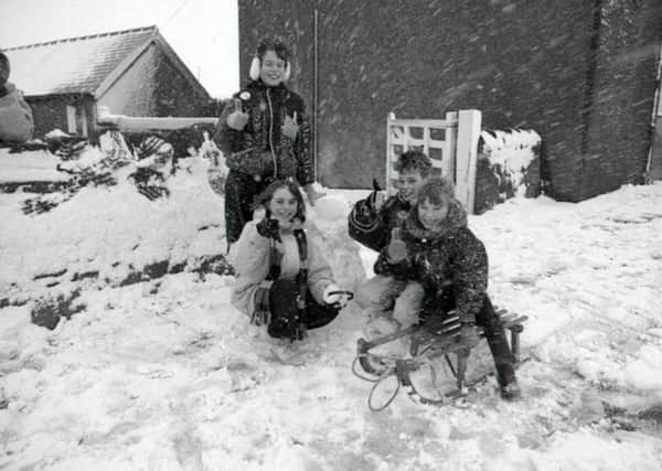 Remember when from 25 years ago, Seahouses children playing in the snow