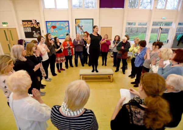 Rehearsals for Alnwick Stage Musical Society's Sister Act. Picture by Michael Pearson.